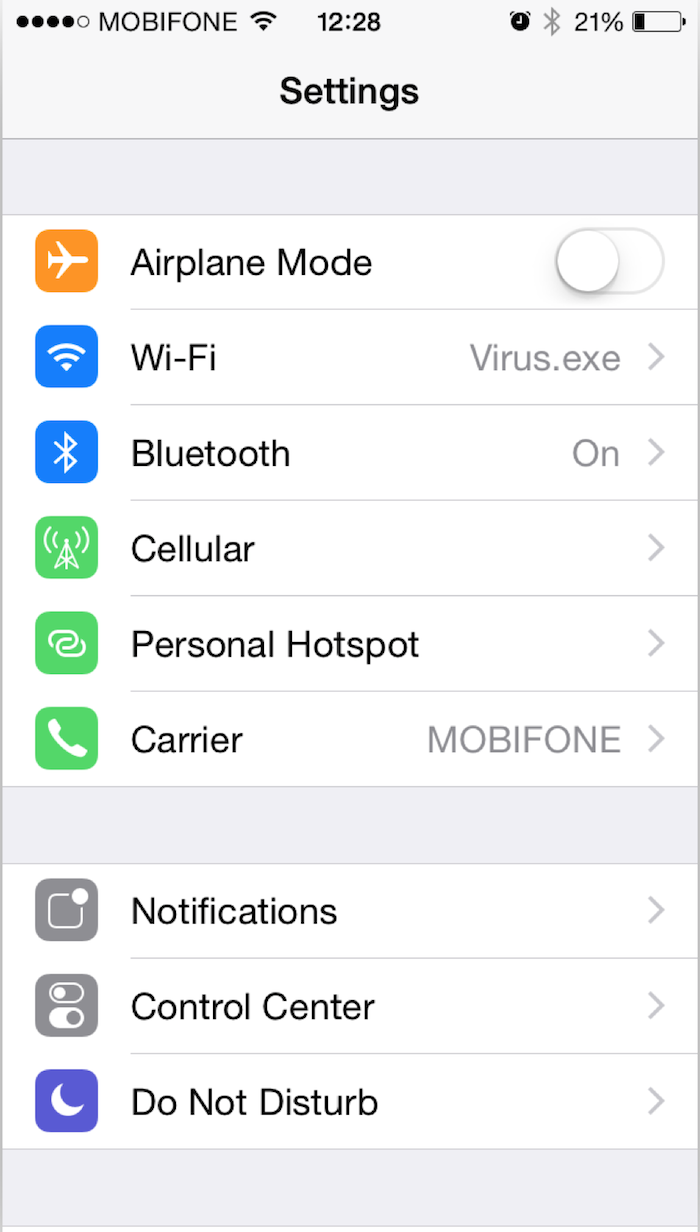 Cách kích hoạt tính năng Personal HotSpot (chia sẻ dữ liệu di động) trên iOS 8
