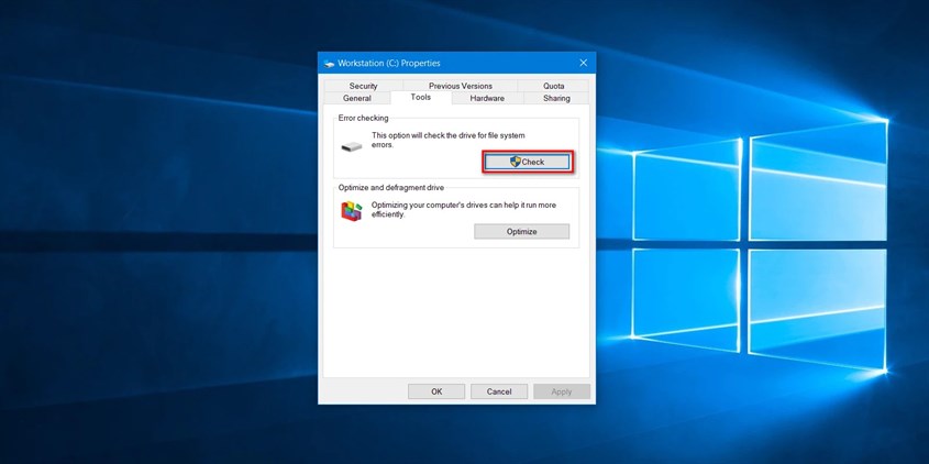 Scan Drive giúp kiểm tra và sửa chữa tự động các lỗi ổ cứng cơ bản
