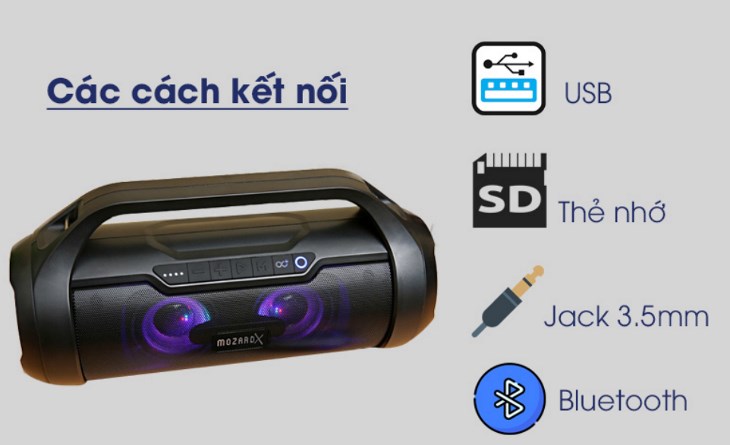 Loa Bluetooth MozardX BM01 Đen