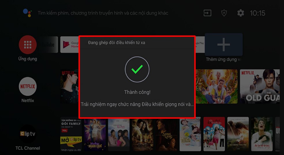 Ghép đôi remote với tivi