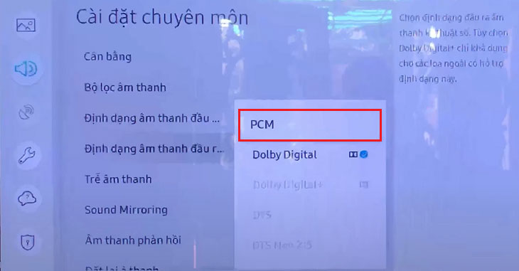 Chọn PCM