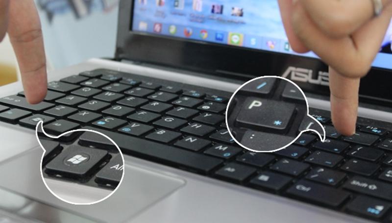 Do laptop chưa bật chế độ trình chiếu trên tivi