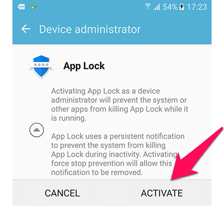 Chống tắt Applock