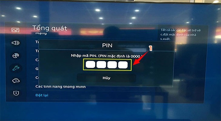 Bạn tiến hành nhập mã Pin trên màn hình