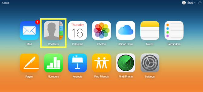 Nhấp vào Danh bạ bạn sẽ thấy các danh sách liên hệ của mình với bản sao lưu iCloud cuối cùng của bạn.
