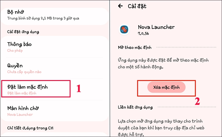 Bạn hãy nhấn chọn vào mục Đặt làm mặc định