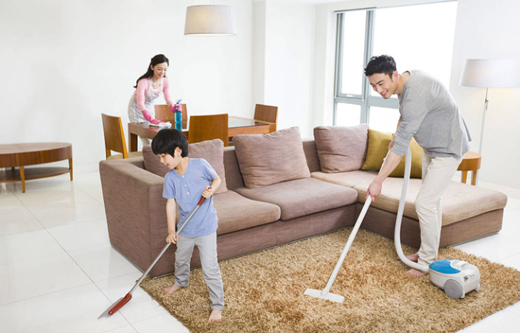 Vệ sinh phòng ốc thường xuyên