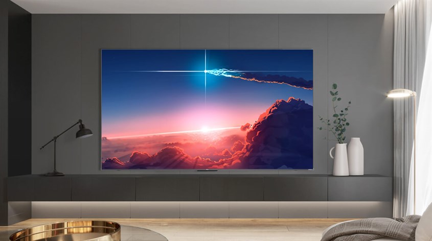 Thực hiện các thao tác kiểm tra thời gian sử dụng của Google Tivi QLED TCL 4K 55 inch 55Q636