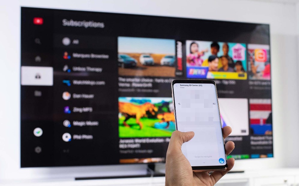 Phát nhạc từ điện thoại, máy tính lên tivi Samsung