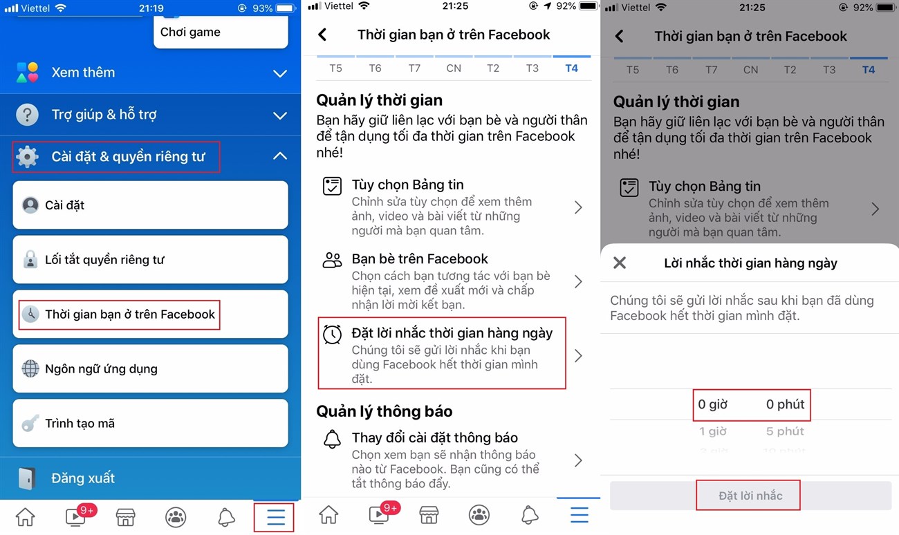 Cách đặt giới hạn thời gian dùng Facebook