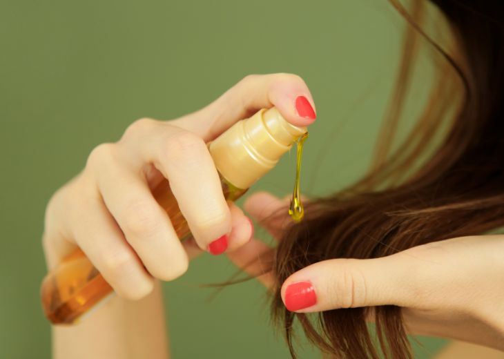 Làm khô tóc với Serum