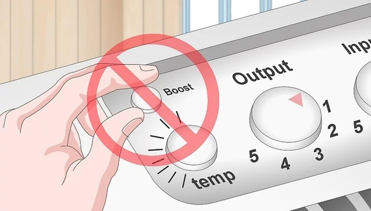 Tránh sử dụng chế độ boost tối đa