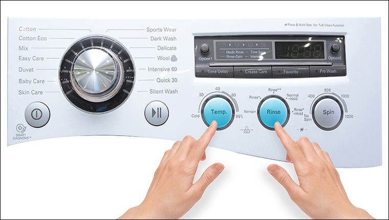 Nhấn giữ nút Temp và chức năng Rise trong 10s để mở khóa trẻ em