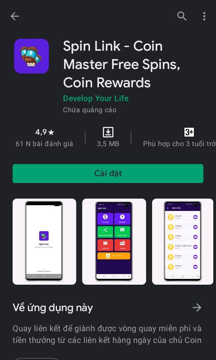 Các bước cài đặt lượt quay liên kết trên điện thoại Android