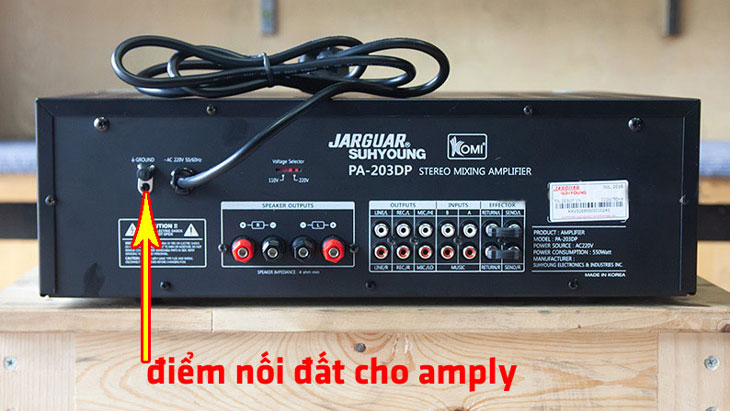 Điểm nối đất cho Amply