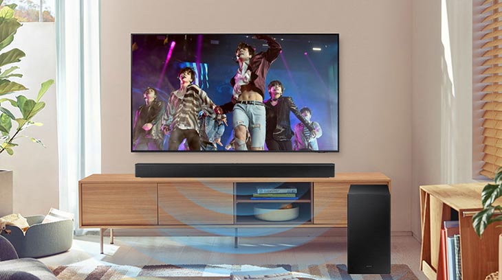 Loa 2.1 là dạng loa 2.0 được bổ sung thêm một loa Subwoofer