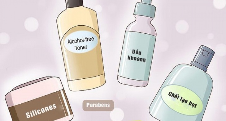 Tránh mỹ phẩm chứa cồn và có chất tạo bọt
