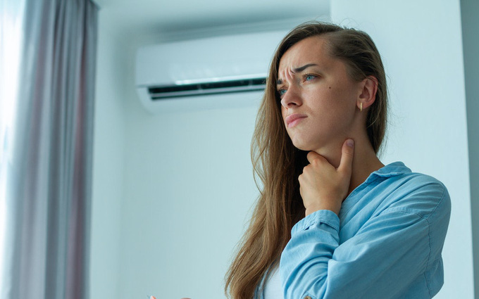 Bị cảm do sử dụng điều hòa và máy lạnh