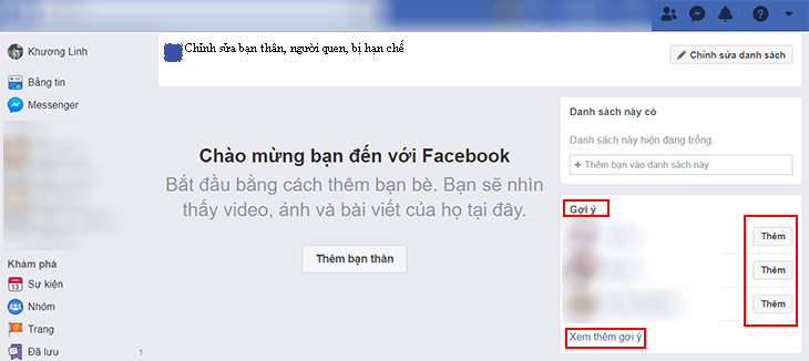 Cách thêm hàng loạt bạn bè vào các danh sách