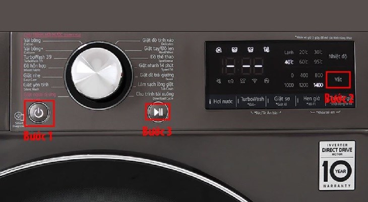 Các bước reset máy giặt LG để khắc phục vấn đề trên thiết bị