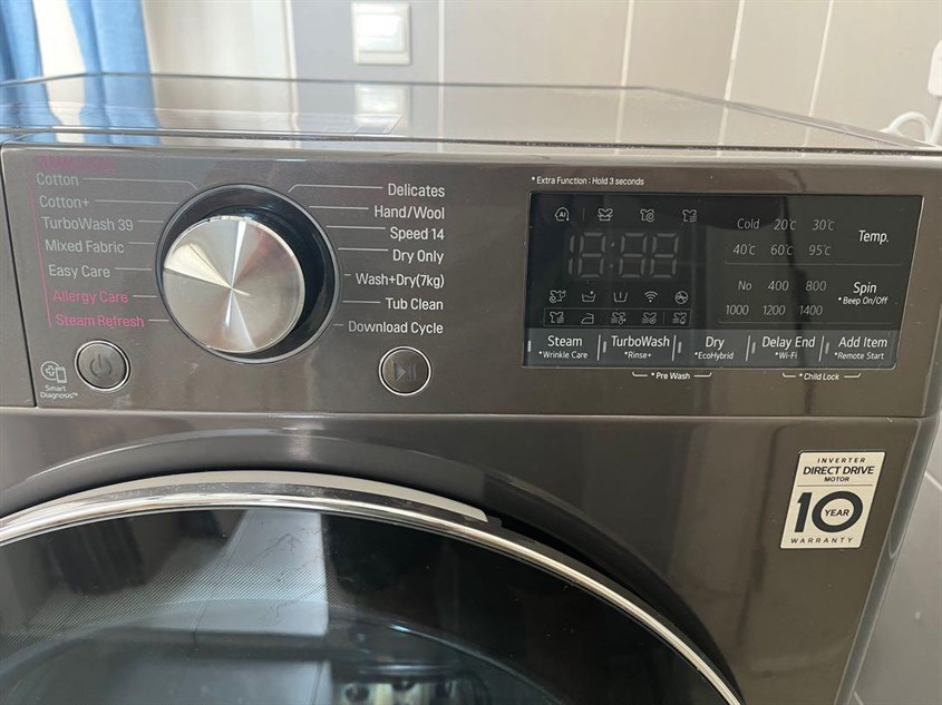 Bạn chọn chế độ vắt phù hợp với quần áo và khối lượng đồ