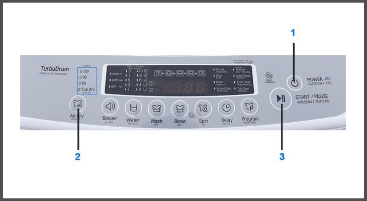 Chế độ hong khô giúp quần áo giảm đi hơi ẩm và tiết kiệm thời gian phơi