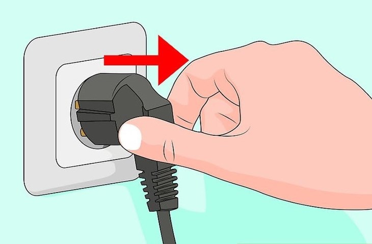 Ngắt nguồn điện của máy lọc không khí Sharp