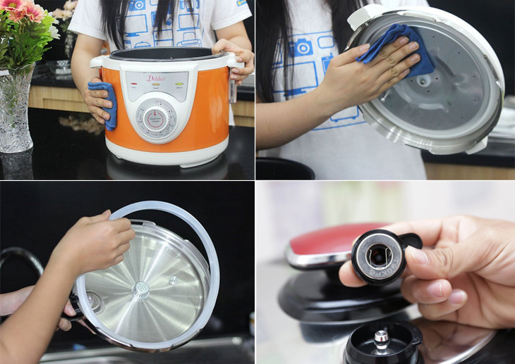 Vệ sinh toàn diện nồi áp suất điện sau khi dùng