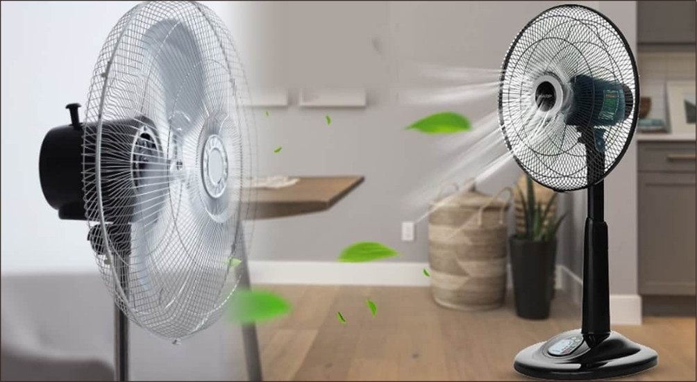 Khi chọn mức gió trung bình hoặc thấp, quạt vận hành êm ái hơn, giảm tải cho motor