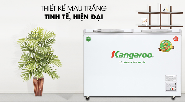 Tủ đông Kangaroo 252 lít KG 400NC2 sở hữu thiết tinh tế, hiện đại phù hợp với mọi không gian