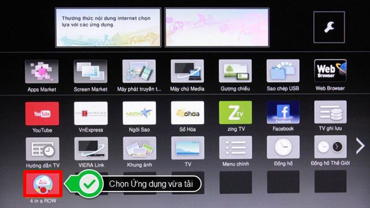 Thực hiện chọn ứng dụng vừa tải để bắt đầu sử dụng