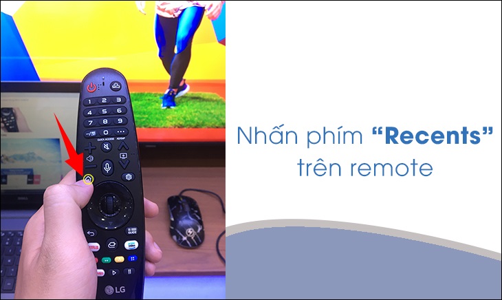 Nhấn vào nút Home trên điều khiển (Nút có hình ngôi nhà).