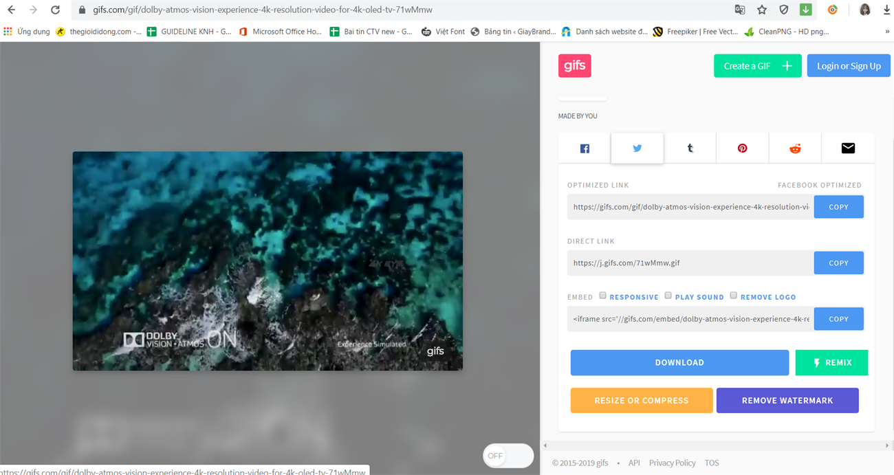 ảnh gif được tạo