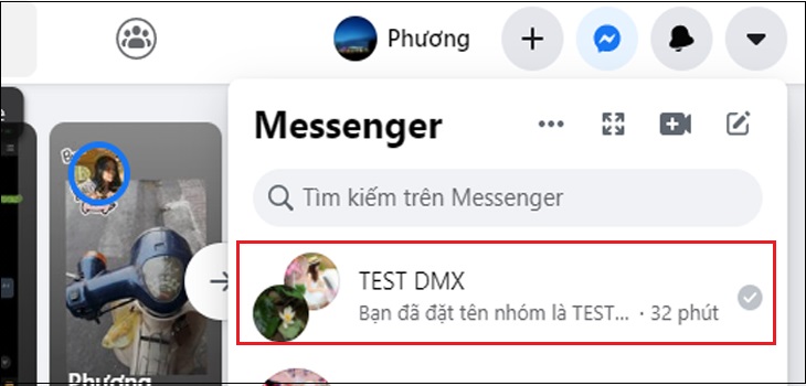 Bước 2: Vào cuộc trò chuyện muốn tạo thăm dò ý kiến