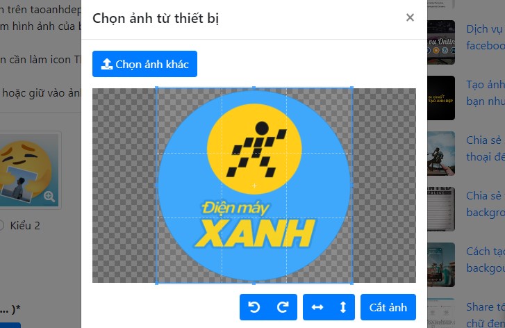 Chèn ảnh đuôi png