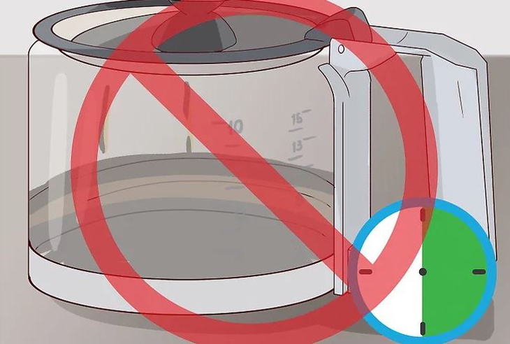 Đừng để lại cà phê trong bình (ấm đun) quá 30 phút