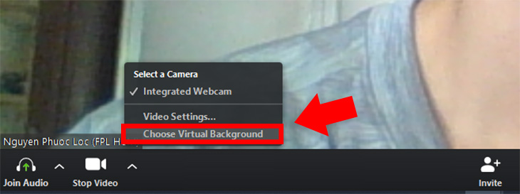 Thay đổi background trực tiếp khi đang thực hiện cuộc gọi
