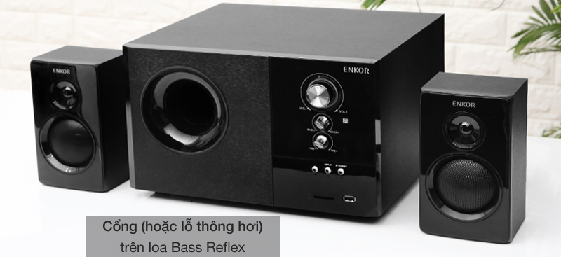 Giảm trầm ở loa có thiết kế bass reflex