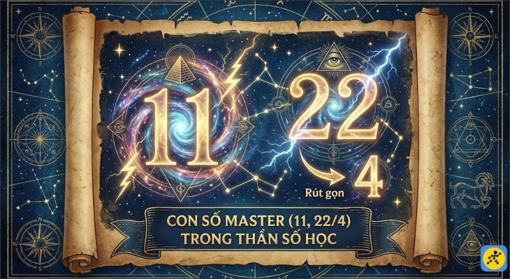 Con số Master thường mang năng lượng đặc biệt và tiềm năng lớn lao hơn các con số thông thường.