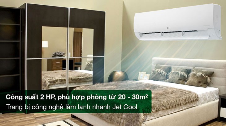 Máy lạnh LG Inverter 2 HP V18WIN tiêu thụ khoảng 920.774 VNĐ trong 1 tháng