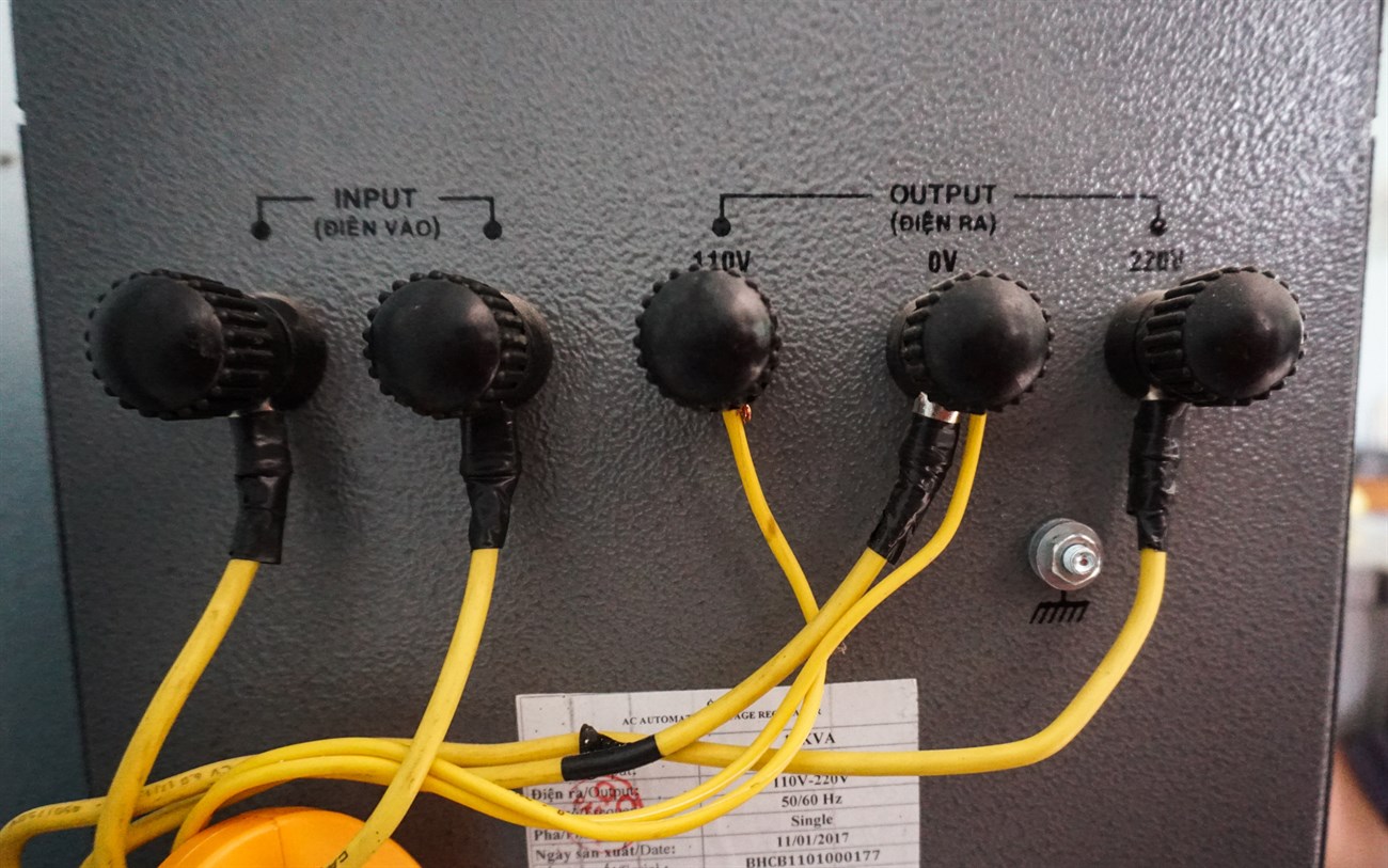 Điện áp ra chập chờn, không ổn định