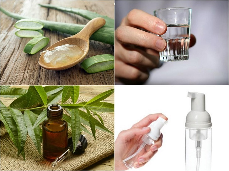 Chuẩn bị nguyên liệu làm dung dịch nước vệ sinh tay