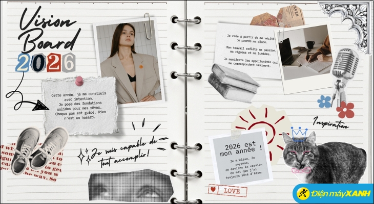 Việc đặt Vision Board làm hình nền điện thoại hay laptop giúp bạn liên tục được nhắc nhở về ước mơ của mình