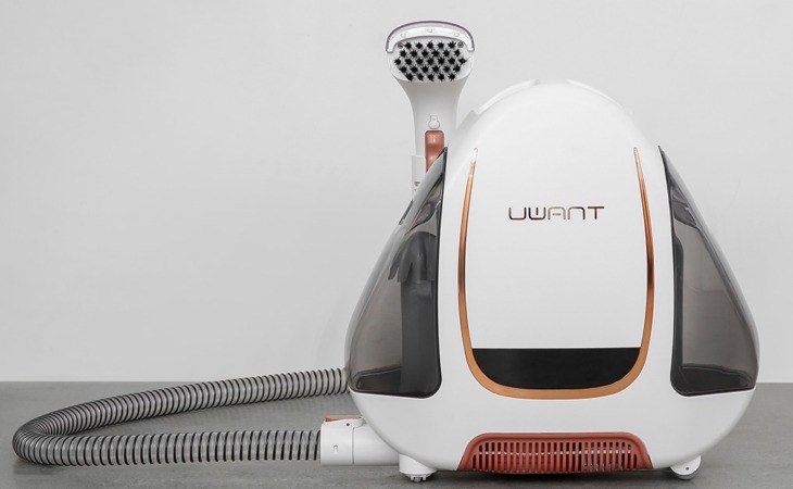 Máy hút và giặt đa năng Uwant B100 có lực hút lên đến 12000 Pa giúp làm sạch tối đa trên bề mặt ghế sofa, nệm