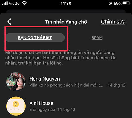 Xem tin nhắn chờ trong bạn có thể biết