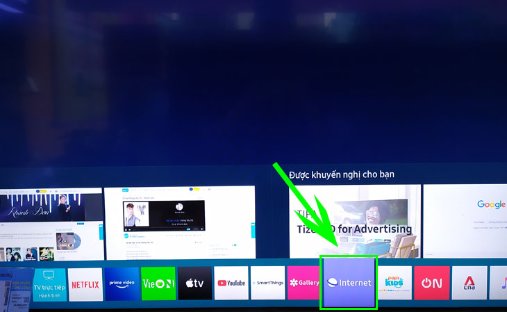 Chọn Internet