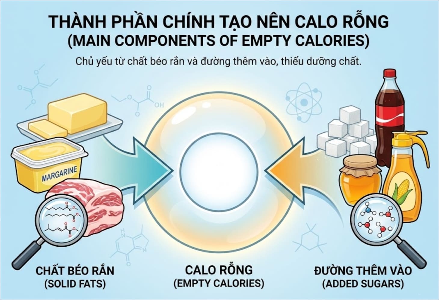 Hình ảnh minh họa của thành phần calo rỗng