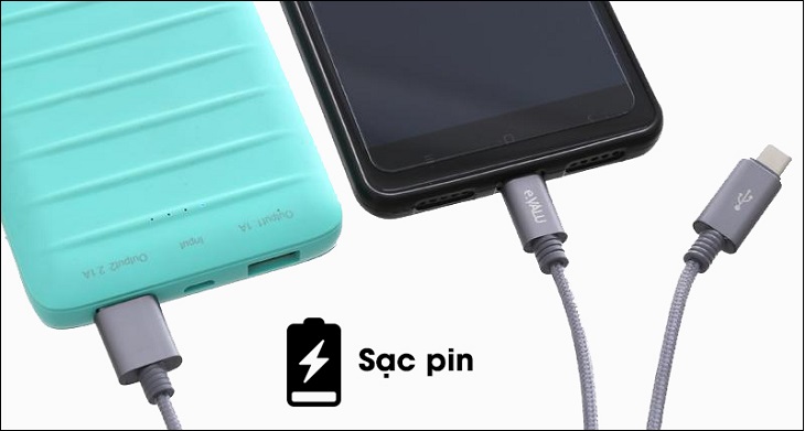 Cáp 2 đầu Type C Micro 1m eValu Spanker B cho tốc độ truyền ổn định, sạc pin nhanh chóng