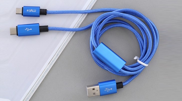 Cáp sạc Evalu tích hợp đa dạng đầu sạc, cho người dùng trải nghiệm sử dụng linh hoạt