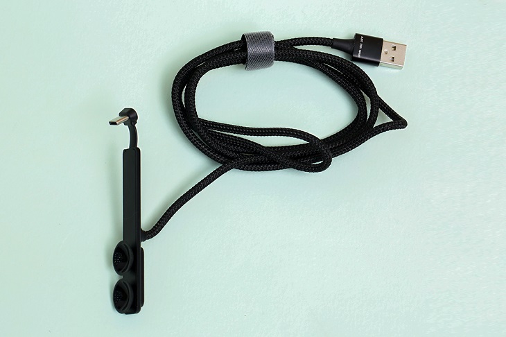Cáp Type-C 1m iWALK Crazy Link CSC003 Đen được làm từ nylon bện bền chắc, góp phần tăng hiệu suất sạc